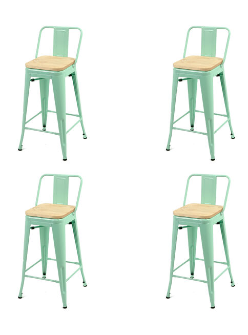 Pack 4 Taburetes Tolix Wood 66 Cm