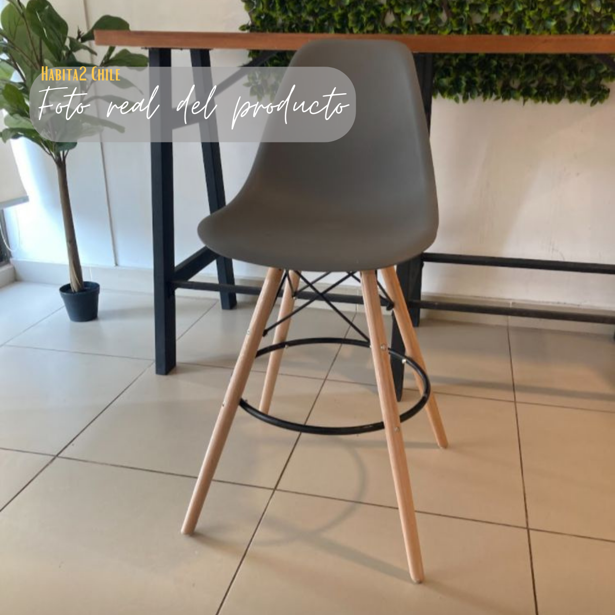 Taburete Eames 70 cm
