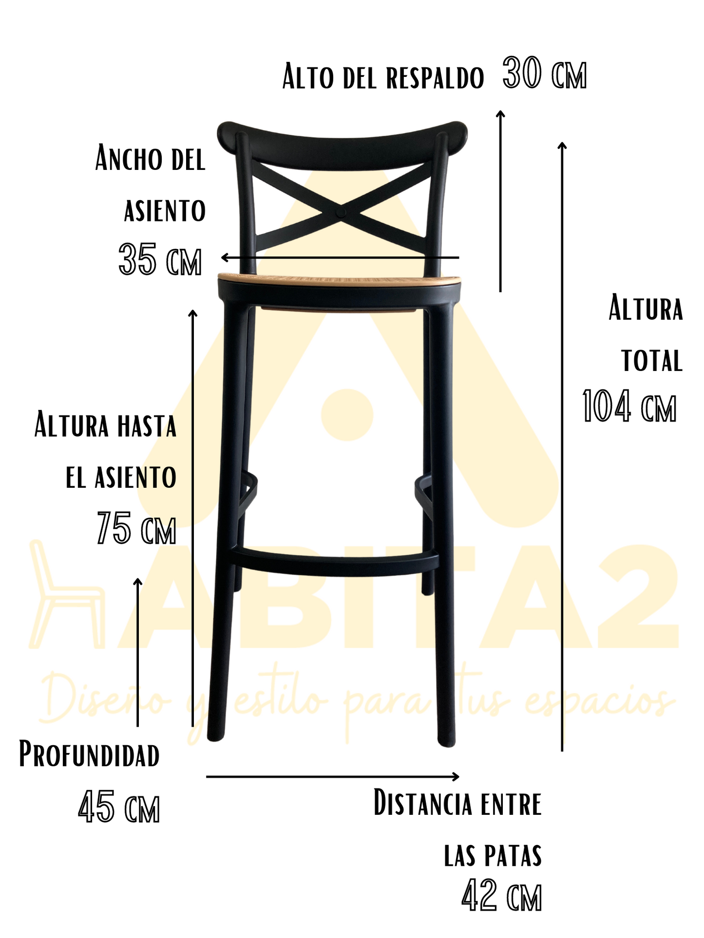 Taburete Sena 75 cm