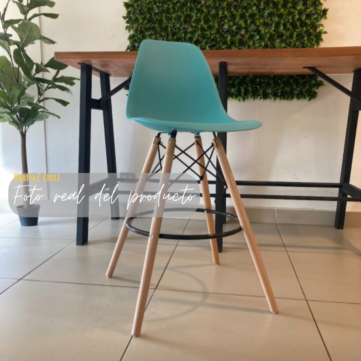 Taburete Eames 70 cm