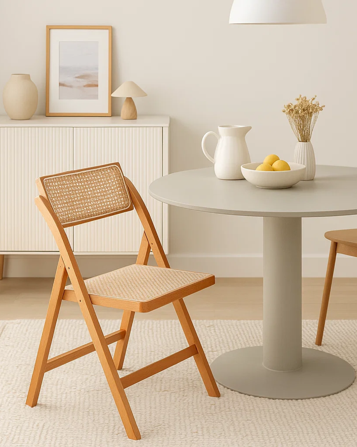 Silla Rattan Plegable