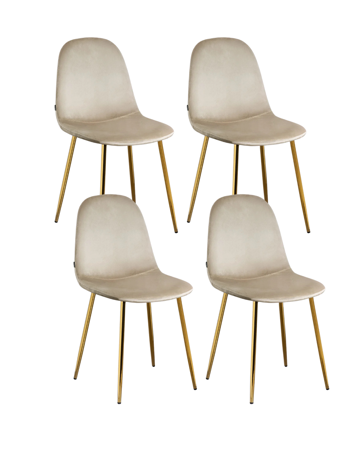Pack 4 Sillas Trendytop Gold Terciopelo