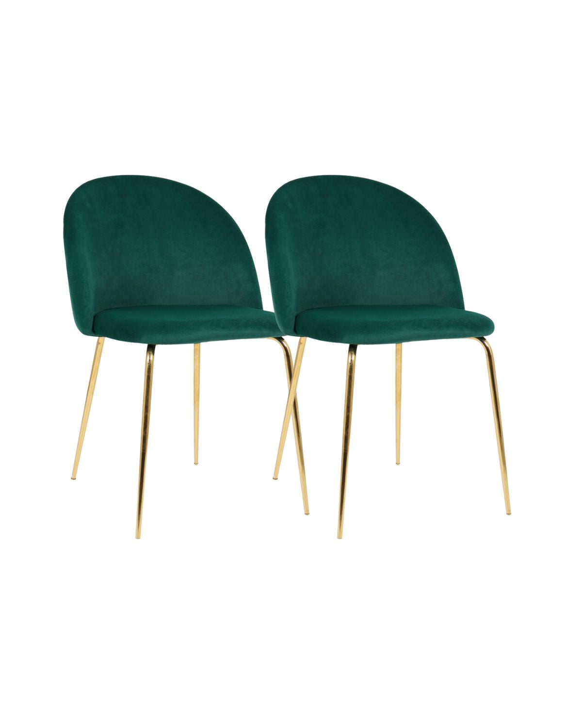 Pack 2 Silla Nordic Felpa Gold