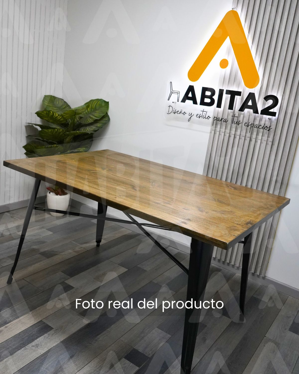 Mesa Tolix Rectangular 140x90cm