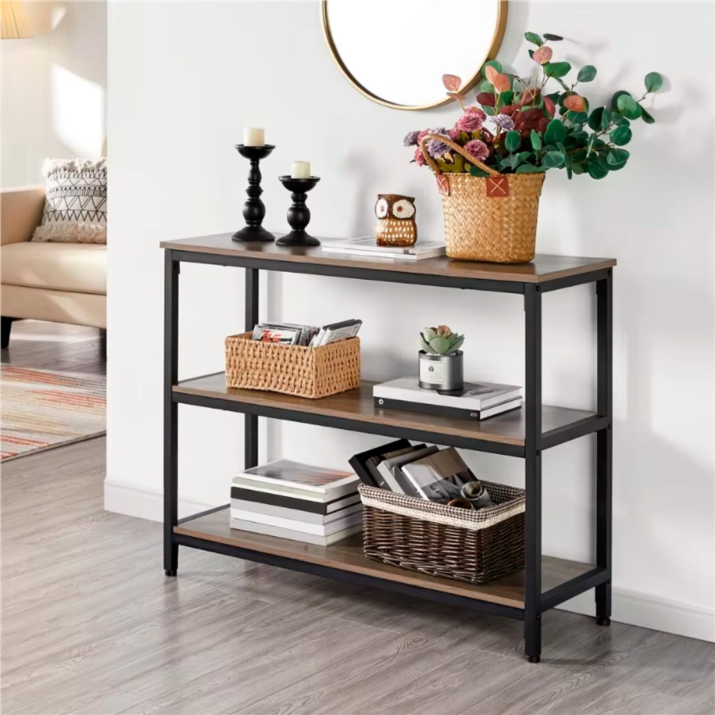 Arrimo Wood Gris 3 repisas
