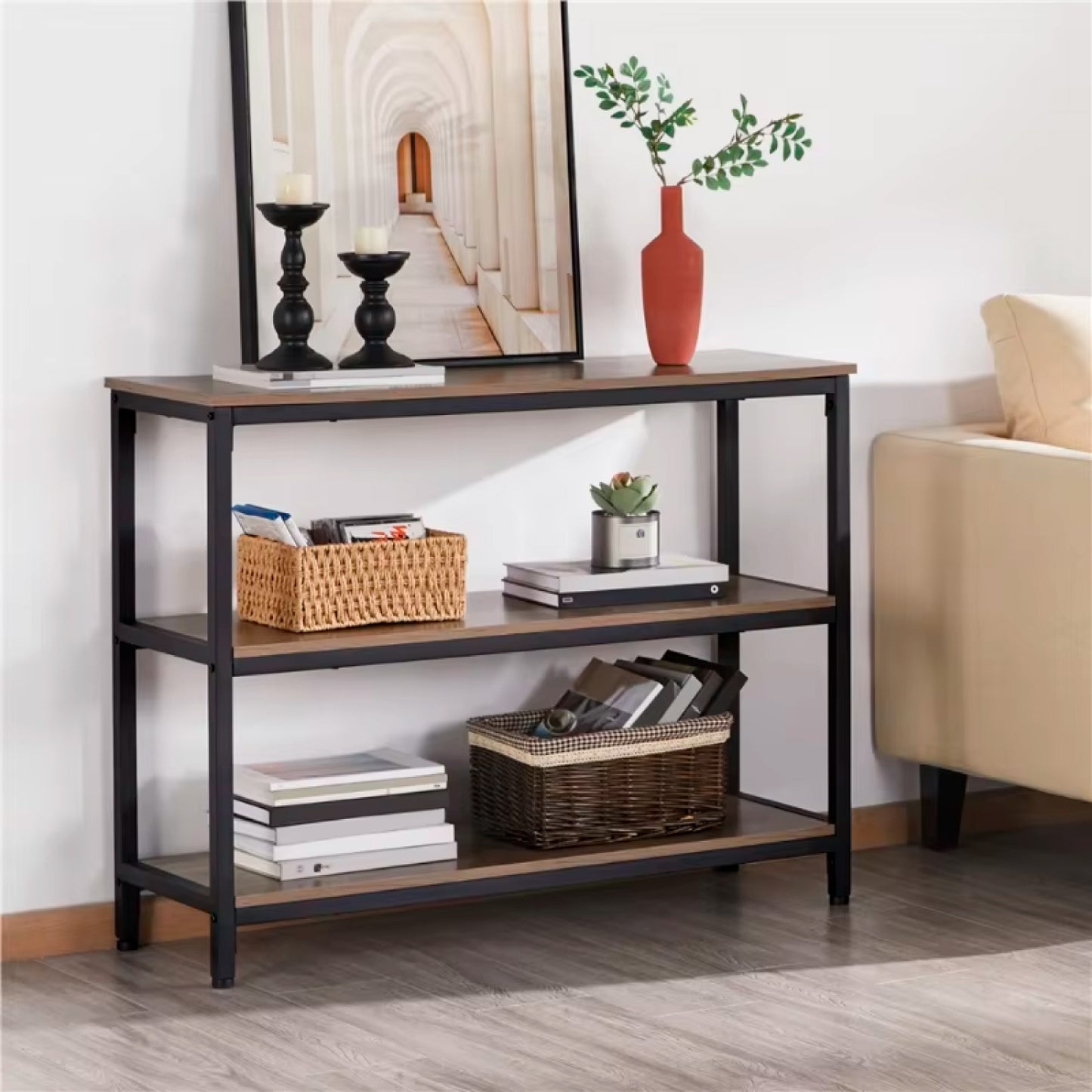 Arrimo Wood Gris 3 repisas