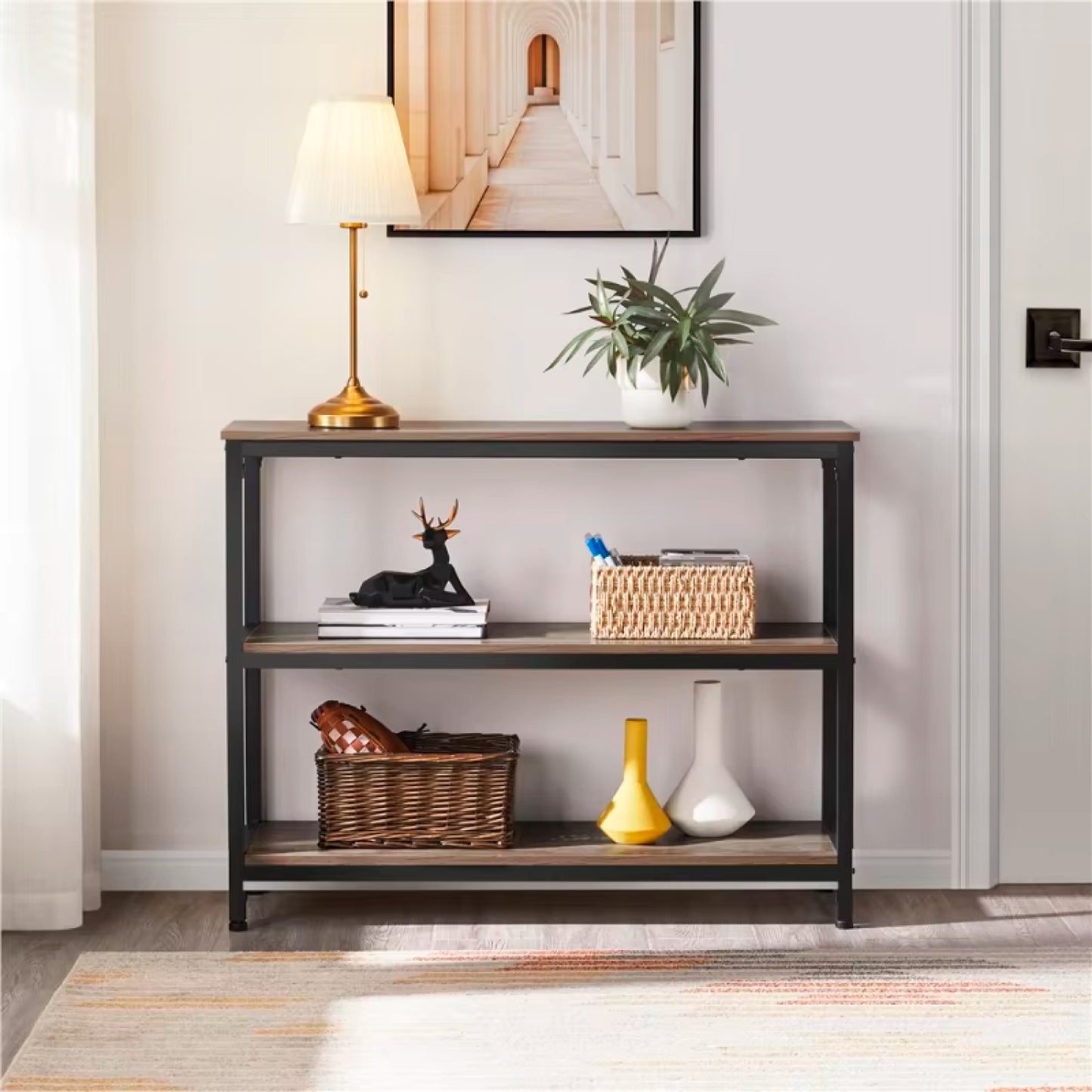 Arrimo Wood Gris 3 repisas