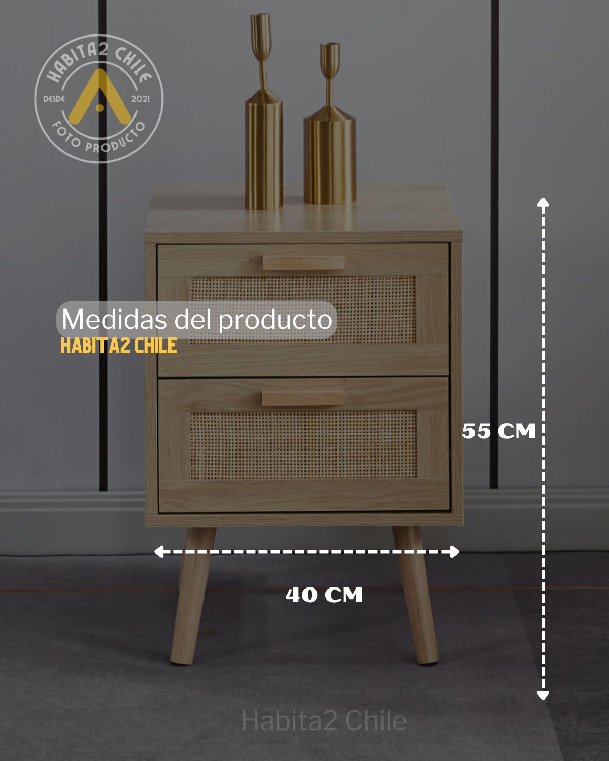 Velador Wood Claro