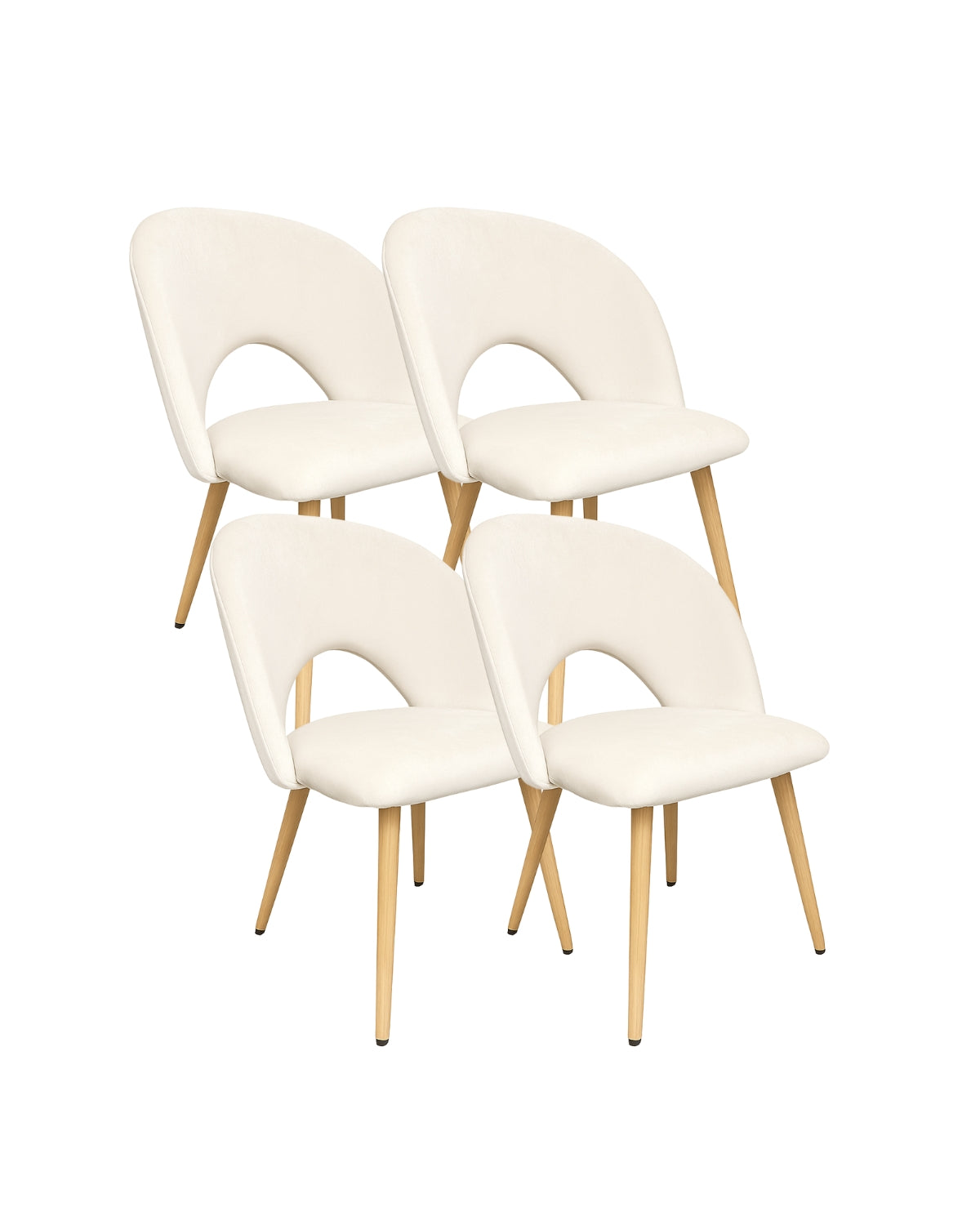 Pack 4 Sillas Elsa Wood