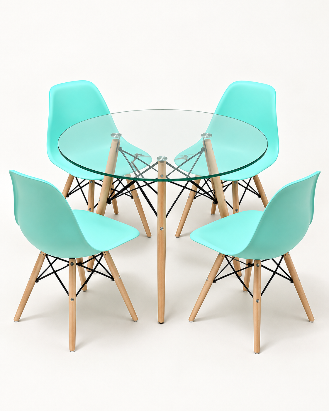 Comedor Eames de Vidrio