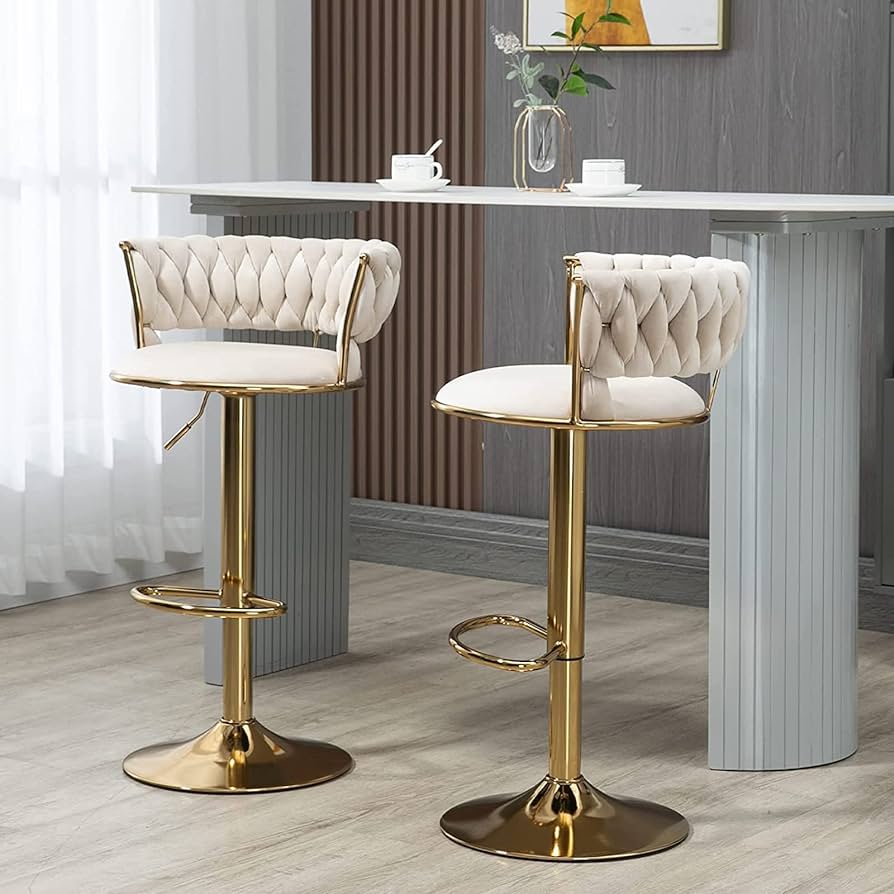 Taburete Queen Terciopelo (Ajustable)