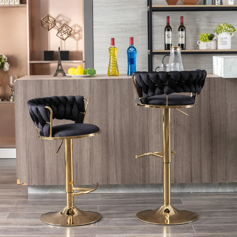 Taburete Queen Terciopelo (Ajustable)