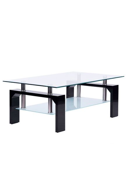 Mesa de centro rectangular de Vidrio
