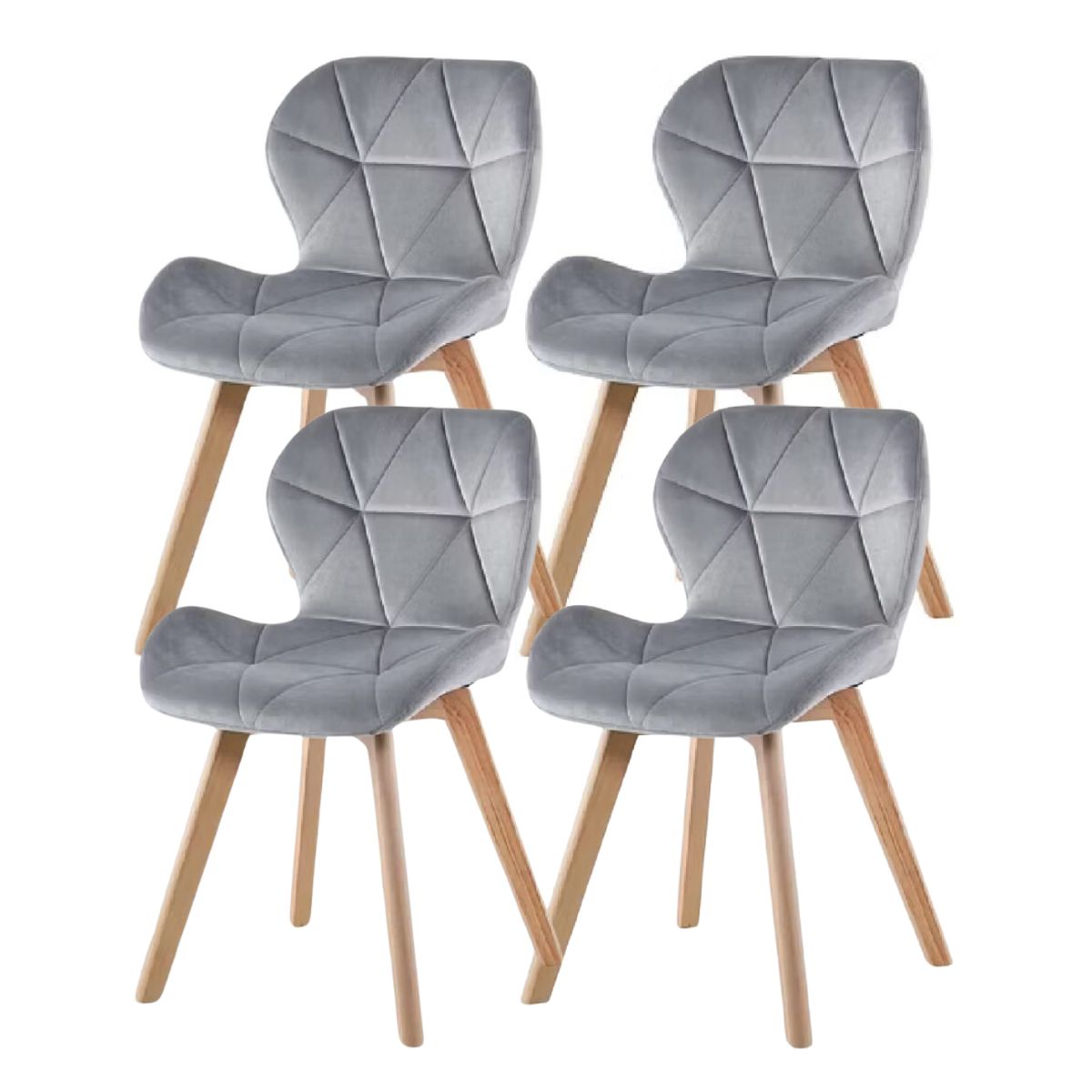 Pack 4 Sillas Velvet