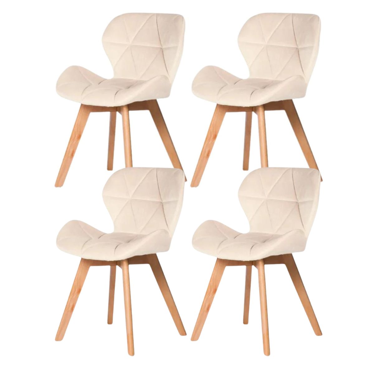 Pack 4 Sillas Velvet
