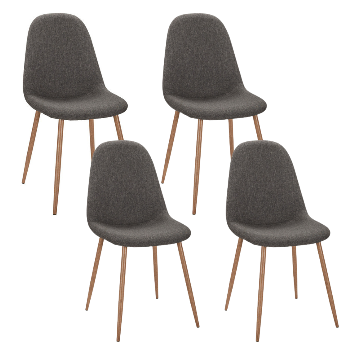 Pack 4 Sillas Trendytop Terciopelo