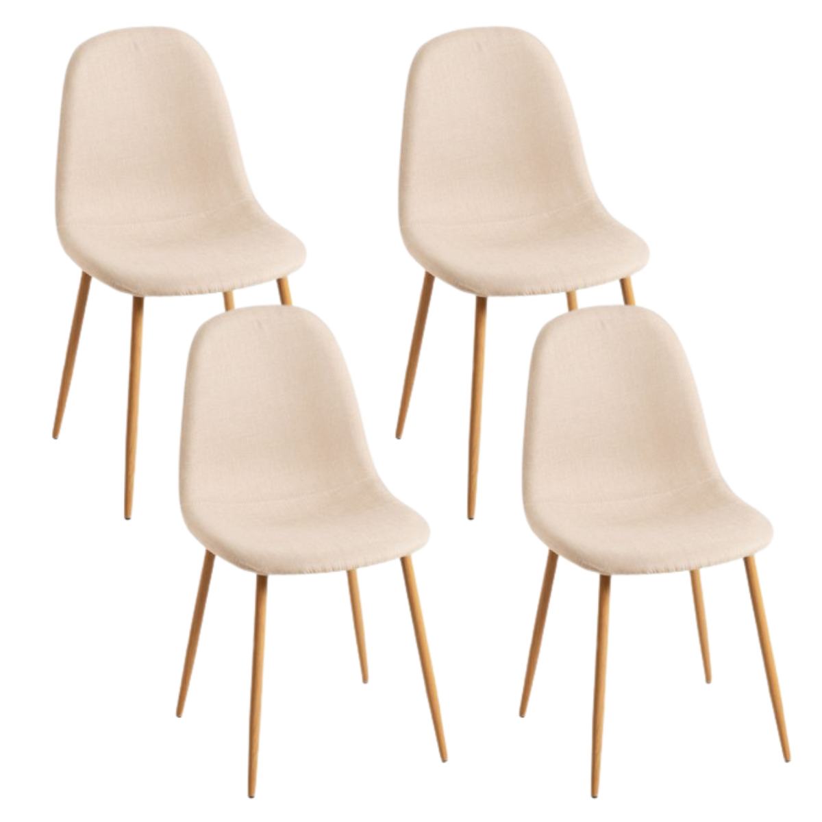 Pack 4 Sillas Trendytop Terciopelo