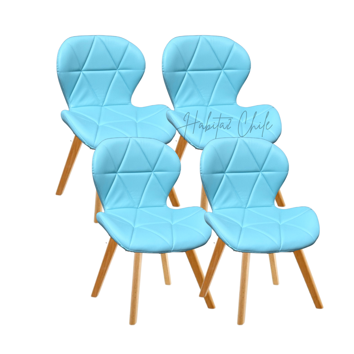 Pack 4 Sillas Radar Wood
