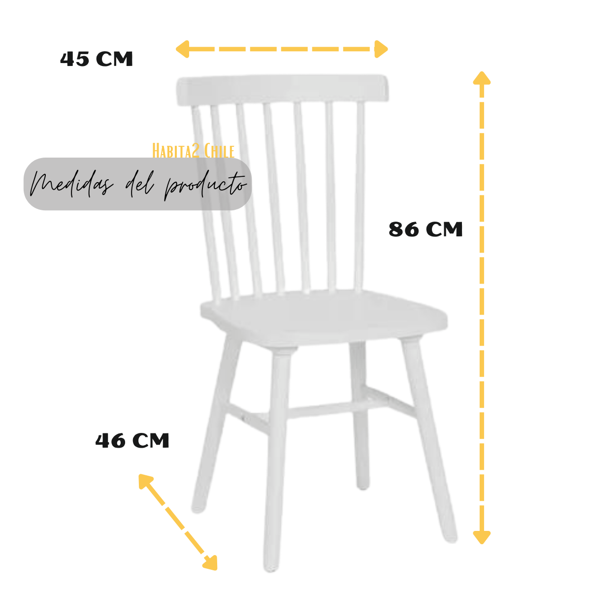 Pack 4 Sillas Windsor Madera