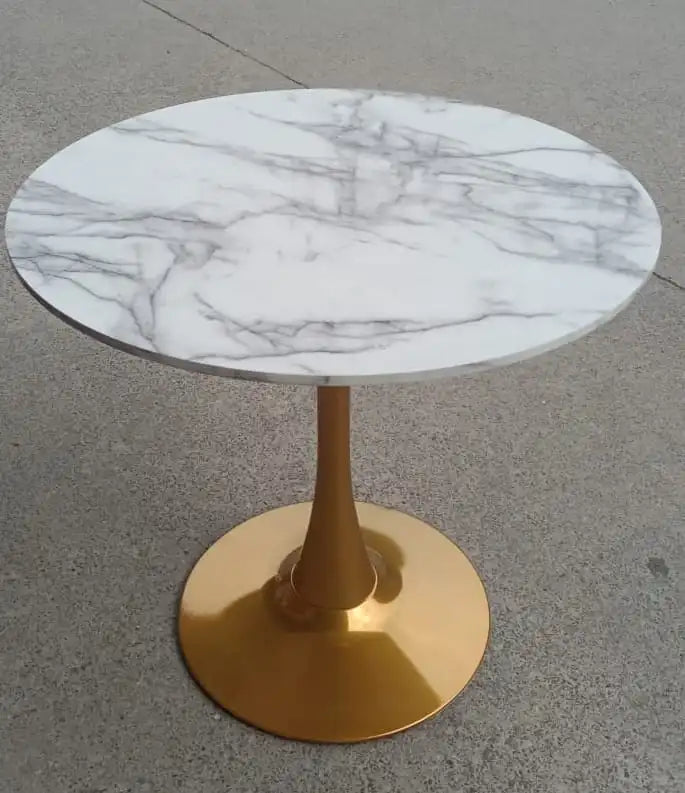 Mesa Tulip Gold 100 cm