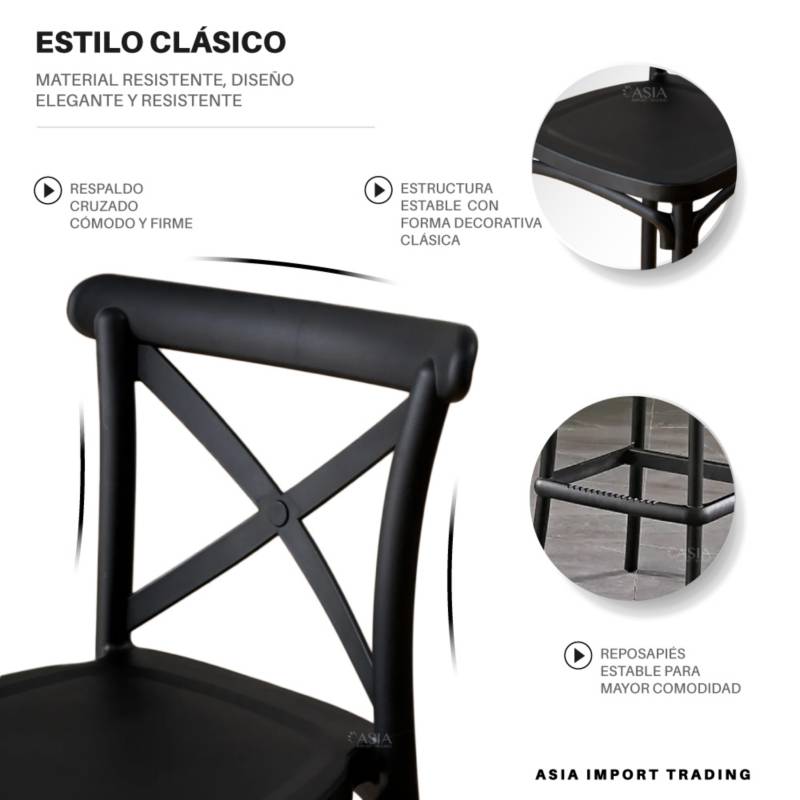 Taburete Danubio 75 cm