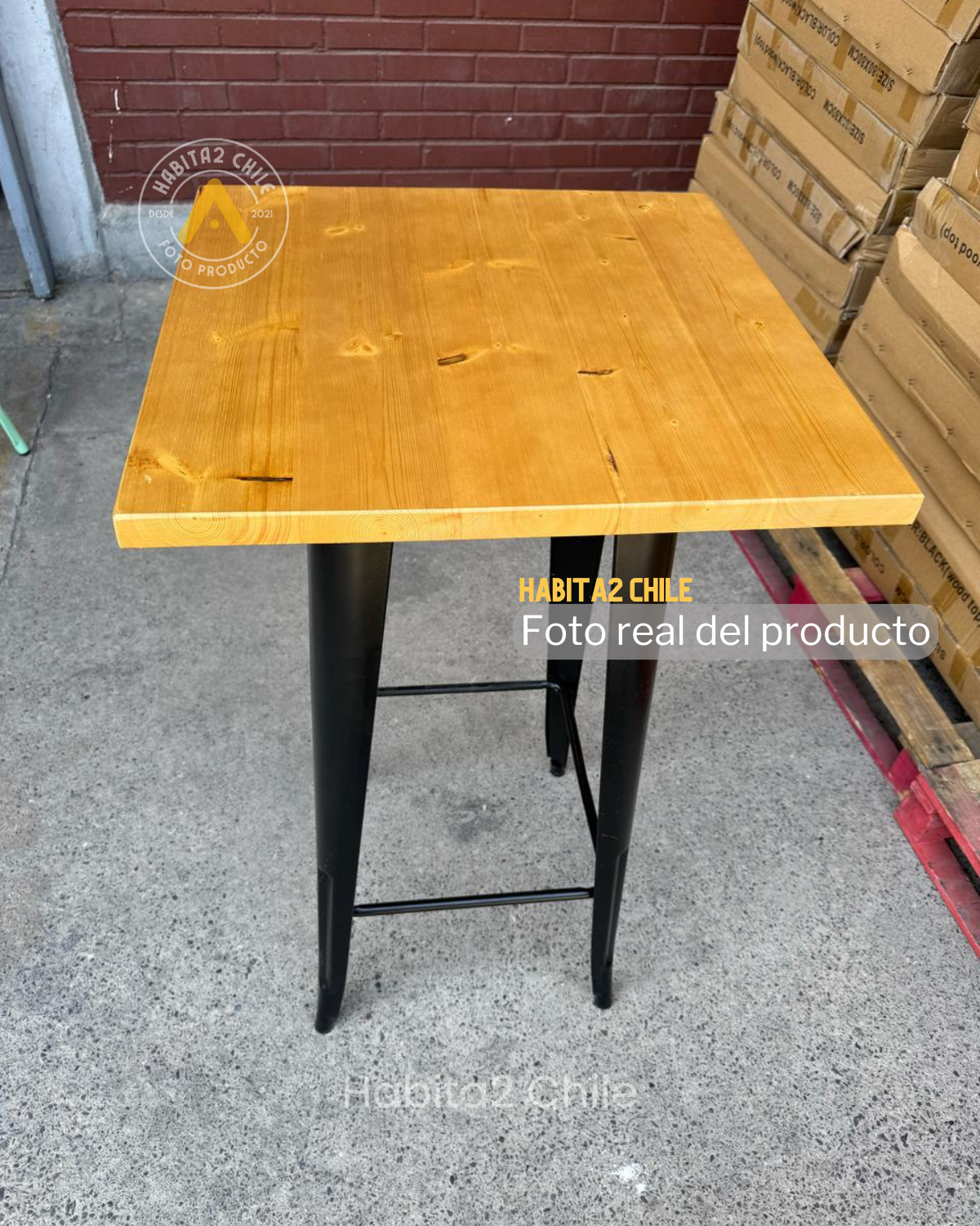 Mesa Bar Tolix 60x60 cm