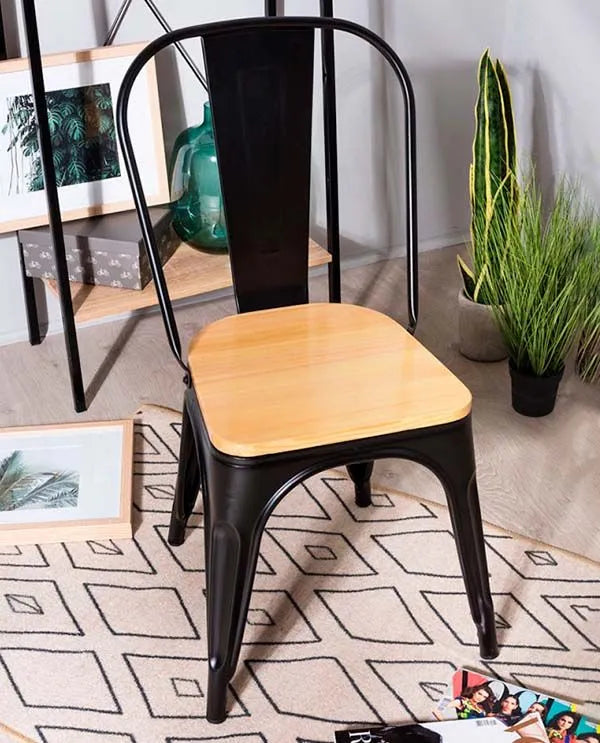 Silla Tolix Wood