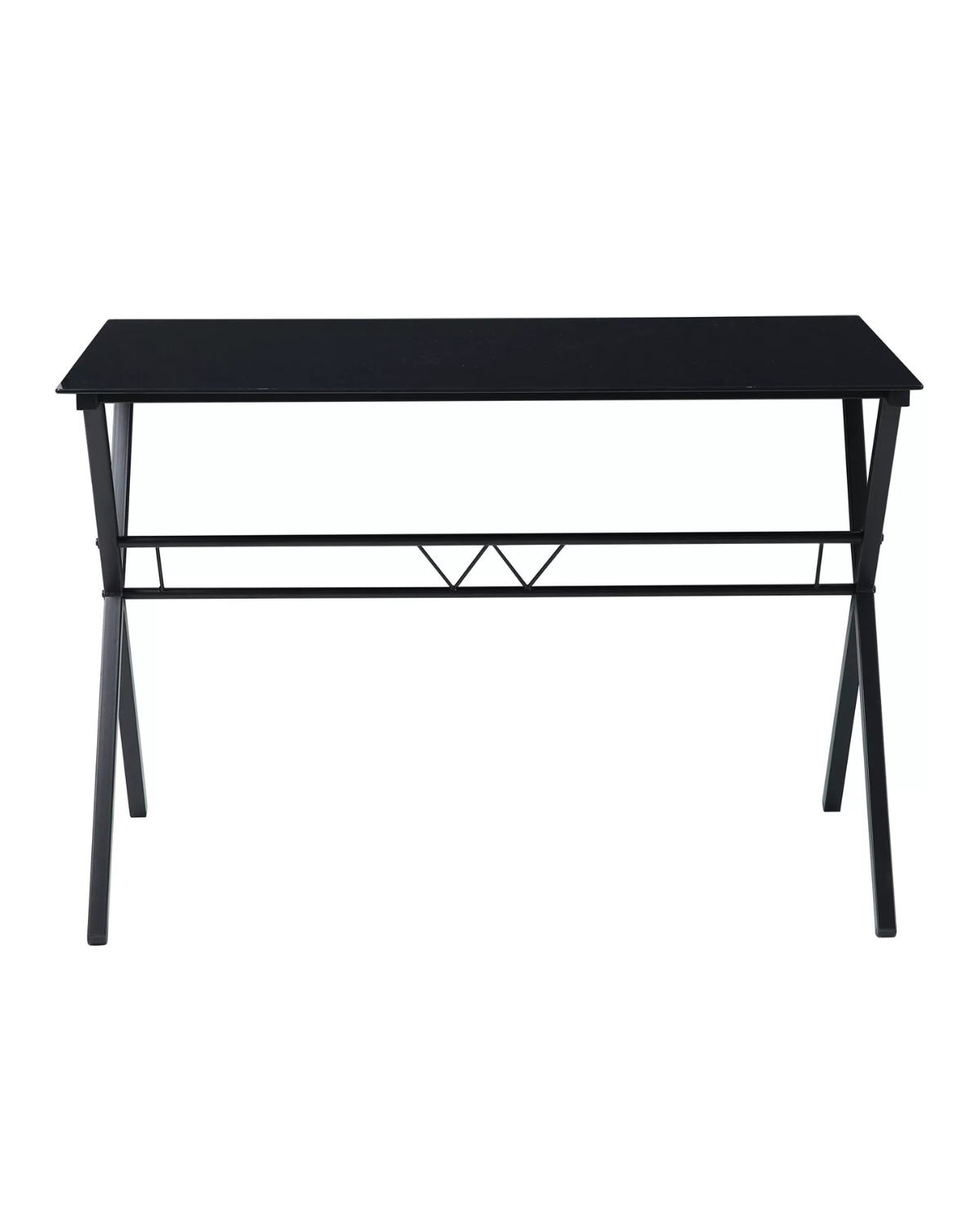 Escritorio Glass Metal Black