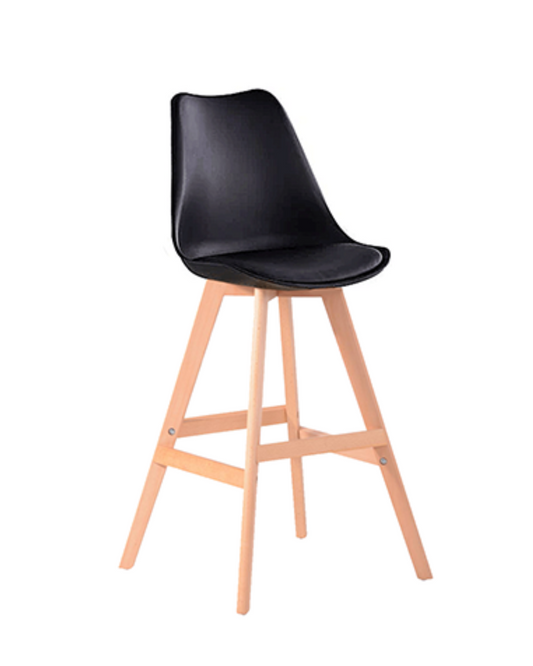 Taburete Tulip Wood 76 cm