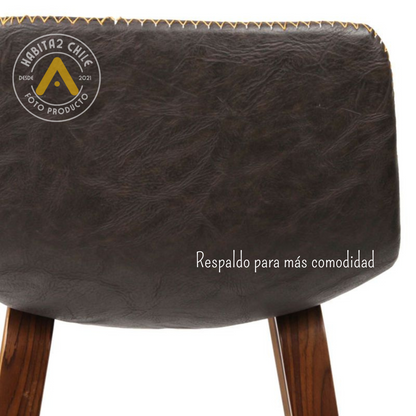 Taburete Cuero 75 cm