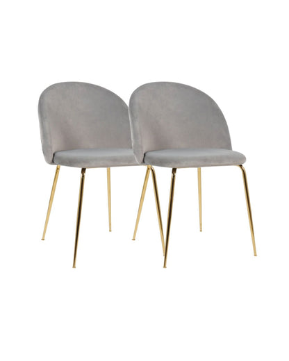 Pack 2 Silla Nordic Felpa Gold