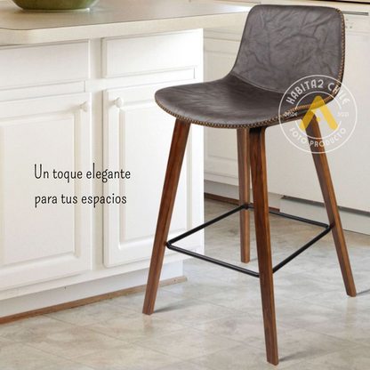 Taburete Cuero 75 cm