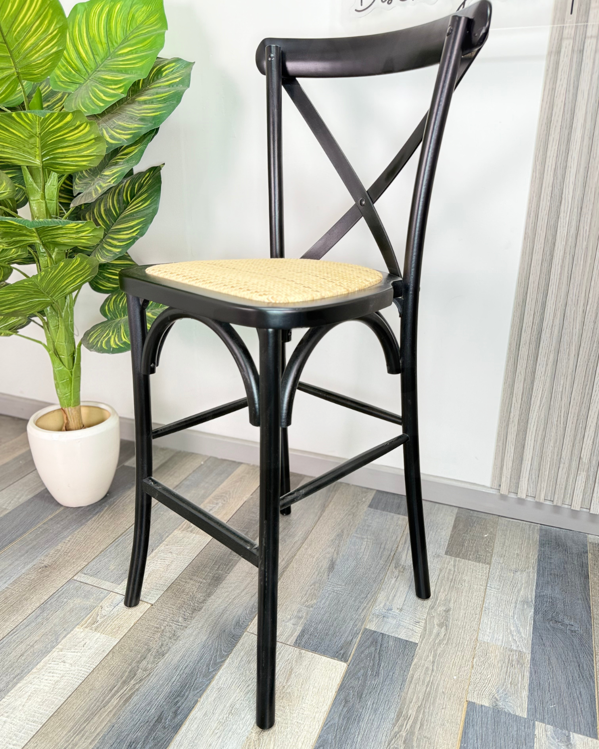 Taburete Crossback de Madera 66cm