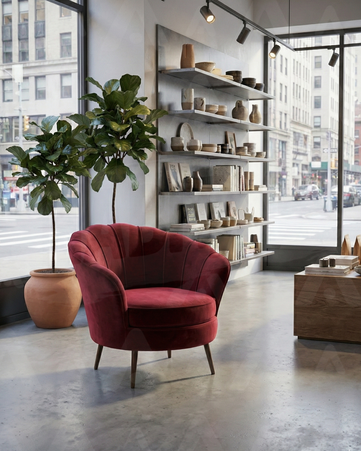 Poltrona Shell Felpa