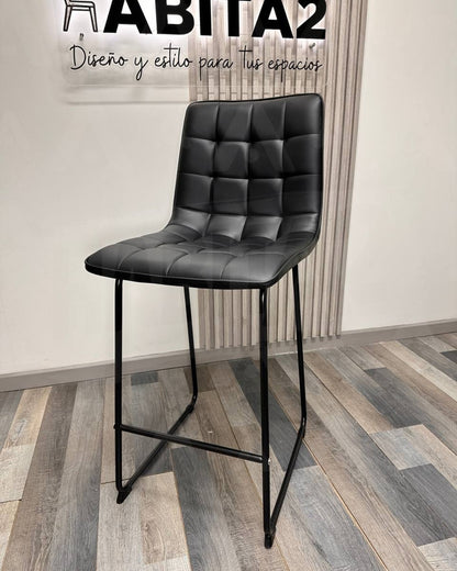 Taburete Cuero Blacky 64 cm