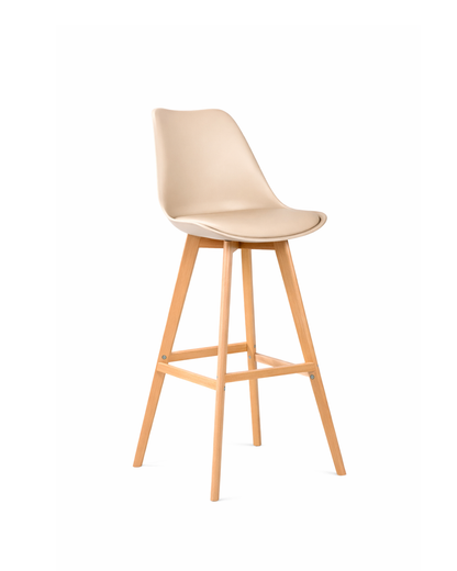 Taburete Tulip Wood 76 cm