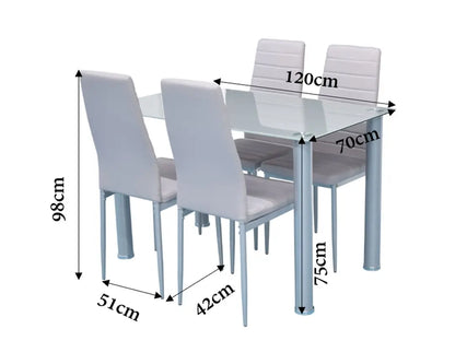 Comedor Dining Gris 4P