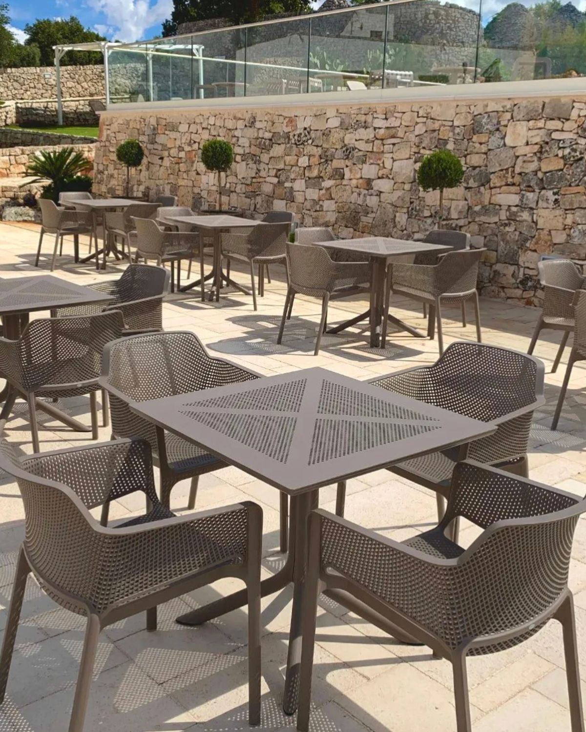 Mesa Exterior Polipropileno 80x80 cm