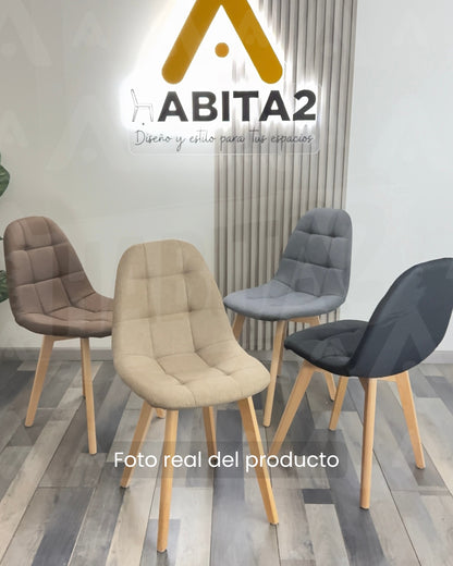 Silla Capitone Lino