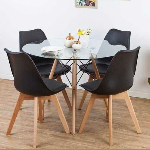 Comedor Tulip Glass