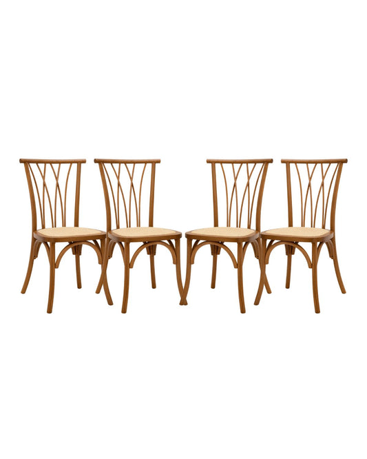Pack 4 Sillas Amelia de Madera
