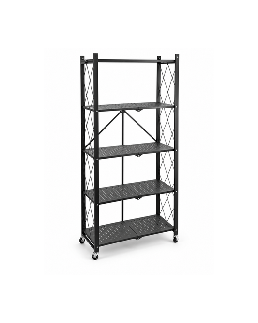 Estantería Metálica Plegable con Ruedas