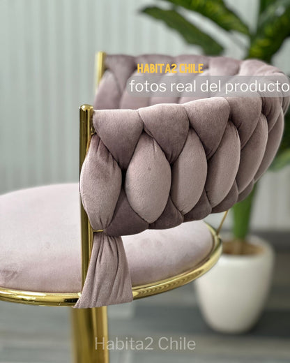 Taburete Queen Terciopelo (Ajustable)