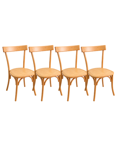 Pack 4 Sillas Vintage de Madera