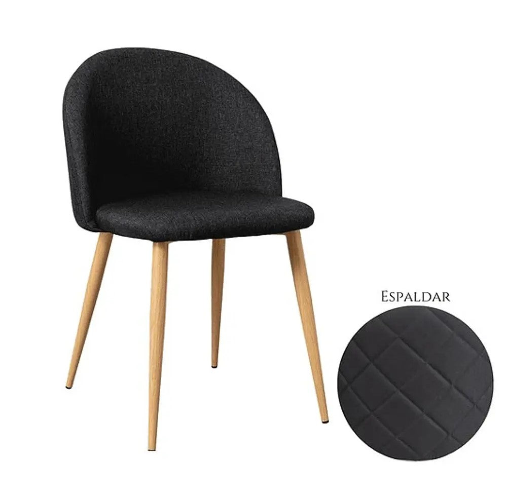 Silla Nordic Felpa Wood