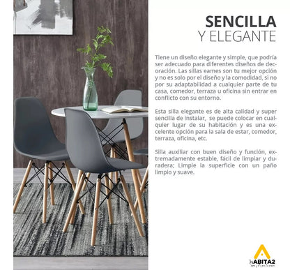 Pack 4 Sillas Eames