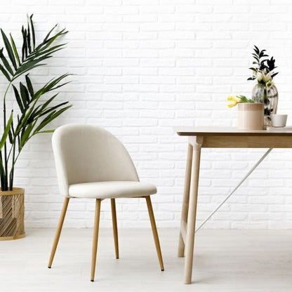 Pack 4 Silla Nordic Lino Wood
