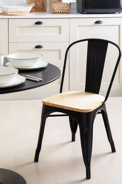 Silla Tolix Wood