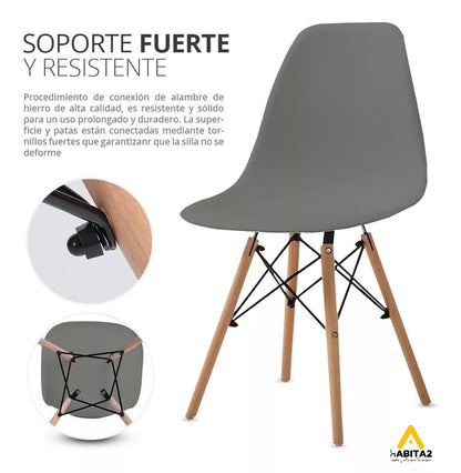 Pack 4 Sillas Eames