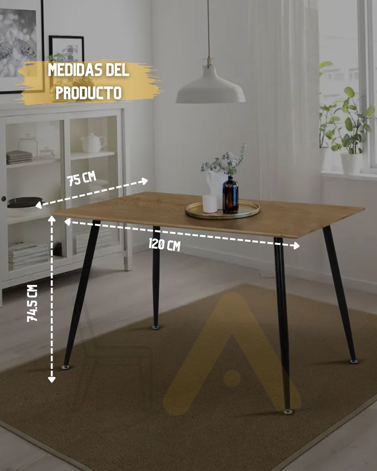 Mesa Pima 120x75 cm